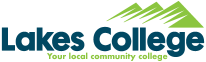 Lakes College logo